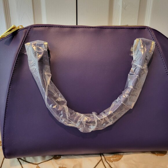 Joy & Iman Leather Bag DEEP PURPLE - Picture 6 of 6
